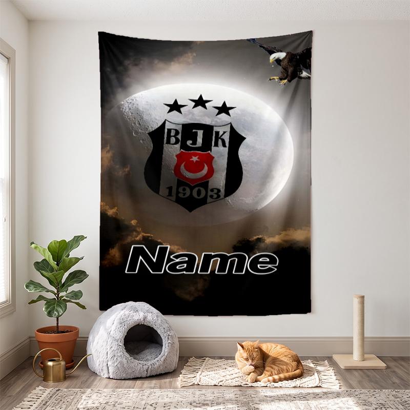 BJK FC (23) Customizable name decorative wall tapestry ideal choice for wall decor in bedrooms living rooms dorms and home