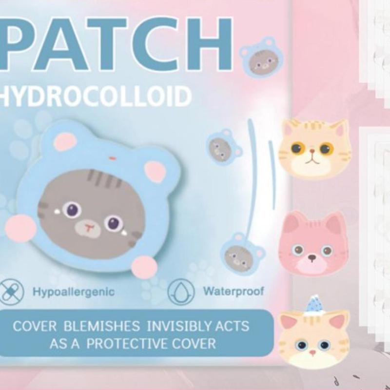 600 Pcs Cartoon Animal Shaped Acne Patches Skincare Stickers Makeup Tools