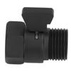 G1/2 Shut Off Valve Brass Water Control Valve Black Shower Head Sprayer Valve for Household Bathroom