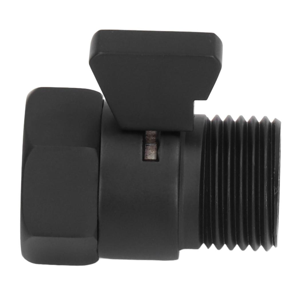 G1/2 Shut Off Valve Brass Water Control Valve Black Shower Head Sprayer Valve for Household Bathroom