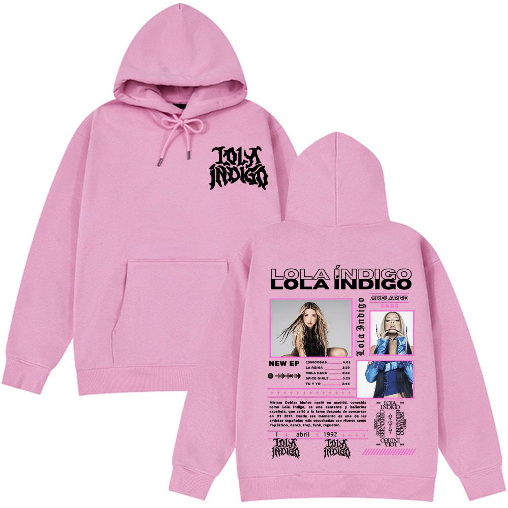 Lola Singer Indigo 2025 Tour Graphic Hoodies Men Women Clothing Fashion Aesthetic Sweatshirts Hip Hop Punk Casual Loose Hoodie