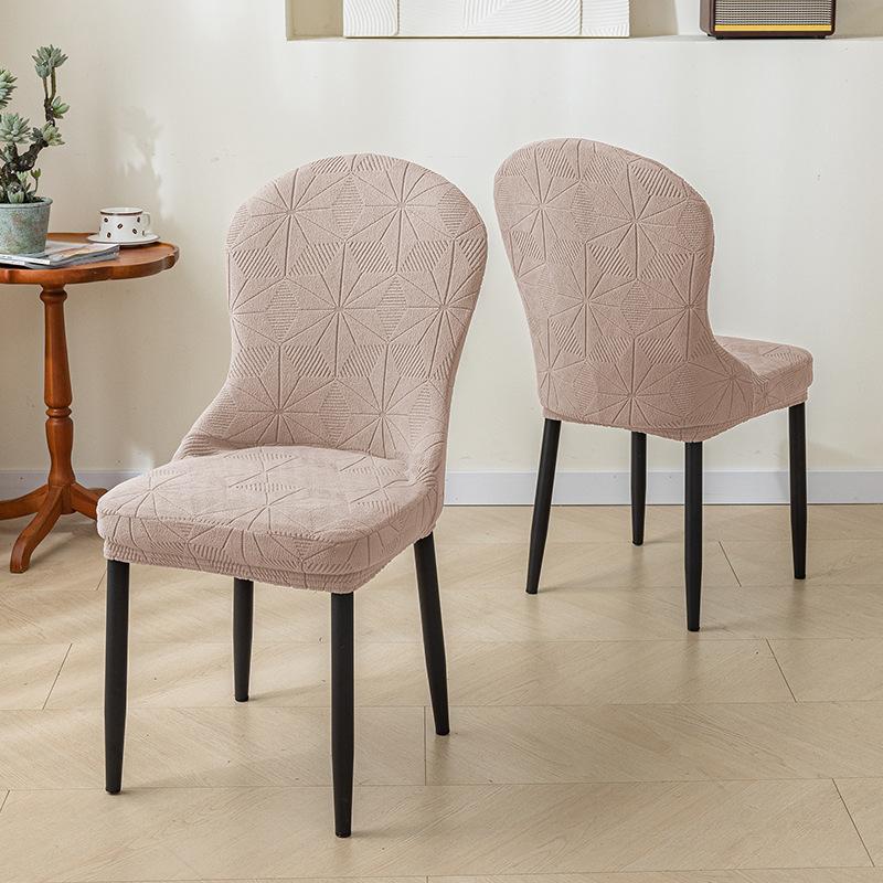 

New Arc-shaped Chair Cover Suede High Elastic Household Dining Chair Cover Full-inclusive Dust-proof Stool Protection Cover 45*39*39cm
