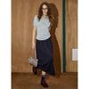 Coolhut2025 Autum Navy Blue Slimming Elastic Waist Versatile Women's Slimming Skirt
