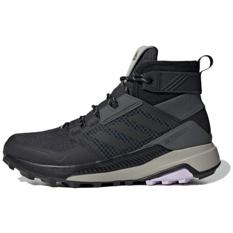 Adidas Terrex Trailmaker Mid Дышащие Высокие Треккинговые Ботинки Женские Треккинговые Ботинки Черный FU7243 40