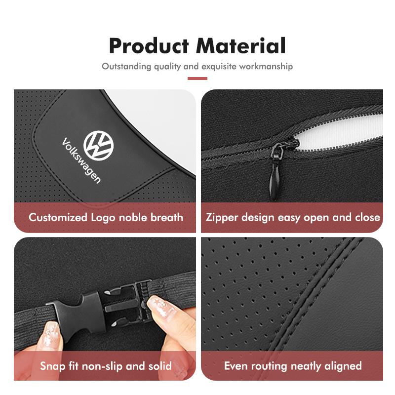 Car Headrest Waist Triangle Pillow Memory Foam Cushion Support For Volkswagen VW Polo Jetta Sagitar Magotan Passat B5 B6 B7 CCOJ2
