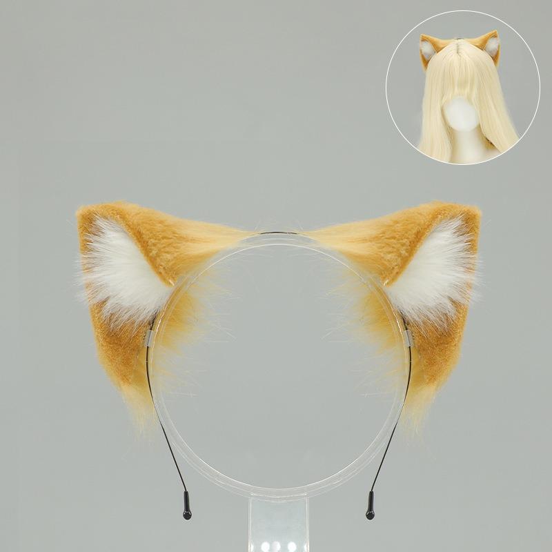 Plush Simulation Cat Ears Headband Comic Show Cat Animal Ears Cos Props Handmade Olita Cat Lady Kc