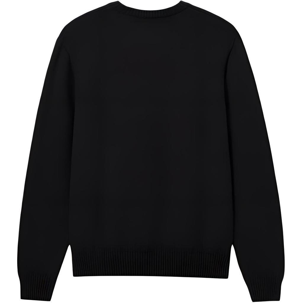 Levis Simple Comfortable Versatile Loose Long Sleeve Knit Sweater Men tops Black 0002E-0001