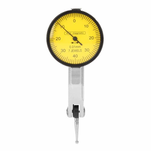 Yosoo Dial Test Indicator, Dial Test Indicator Gauge, Magnetic Base Holder, Permanent Magnetic Stand, No Reaction Force, Simple Measuring Tool, Measur