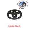 1Pc ABS Car Steering Wheel Decorative Stickers Carbon fiber Emblem For Toyota Hilux Avensis Auris Prius  Verso Camry Accessories
