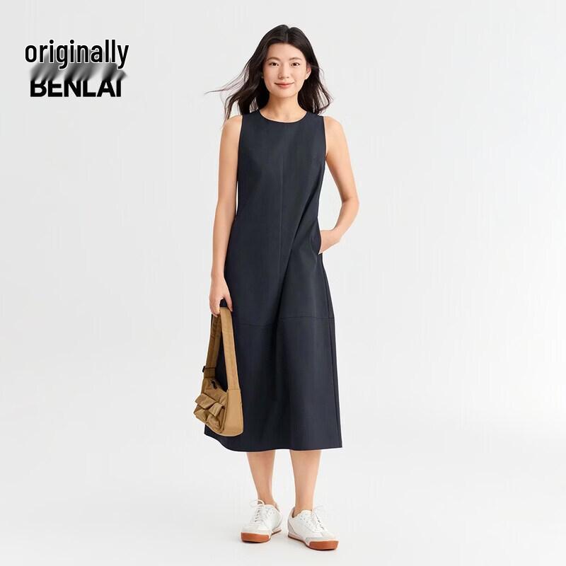 

BENLAI Women s Sleeveless A-Line Midi Dress 2XL