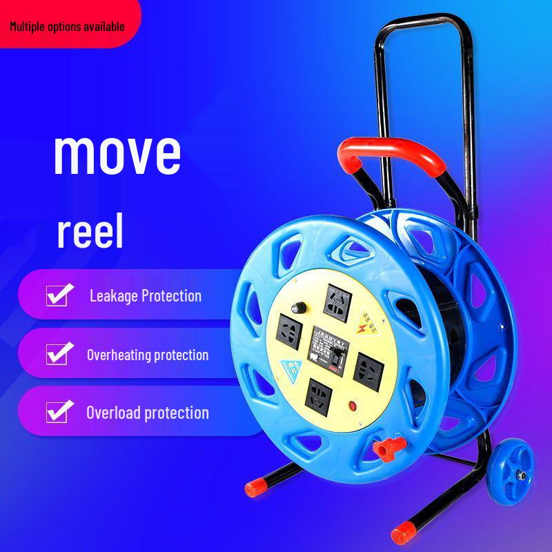 Portable Movable Cable Reel Winder and Roller Spool