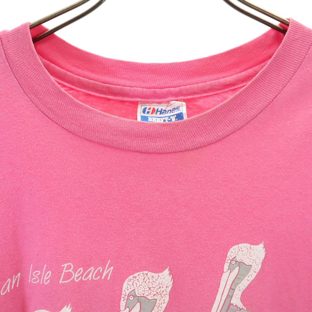 HANES 80s Made In USA Vintage Ocean Isle Beach Short Sleeve T-shirt Men's Used