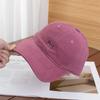 Simple letter embroidery autumn and winter polished cotton baseball cap women's street versatile travel shading show face small cap