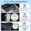 4 In 1 Carplay Ai Box Android Auto Wireless Carplay Adapter Carplay Car Multimedia Player Support YouTube Netflix Car Streaming