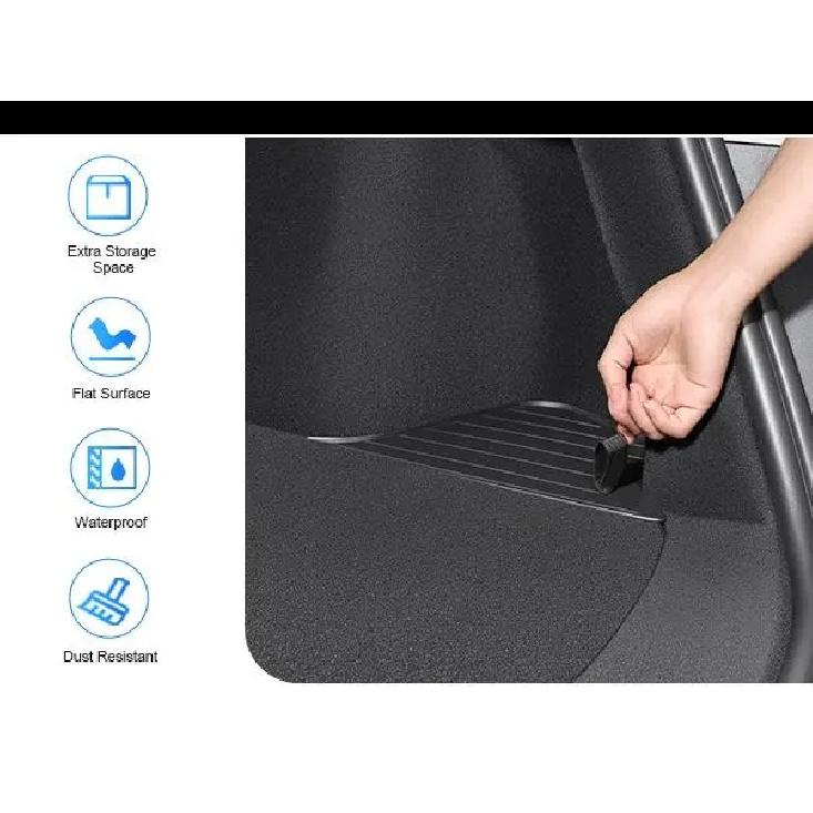 Waterproof Rear Trunk Storage Bins Organizer Box for Tesla Model Y 2026 Juniper Car Interior Accessories