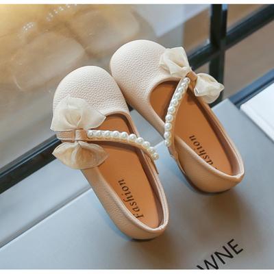 Mädchen Prinzessin Mary Janes Schuhe Kinder Lederschuhe für Für Party Hochzeit Elegant Kinder Performance Schuh mit Perlen Schleife Ballerinas
