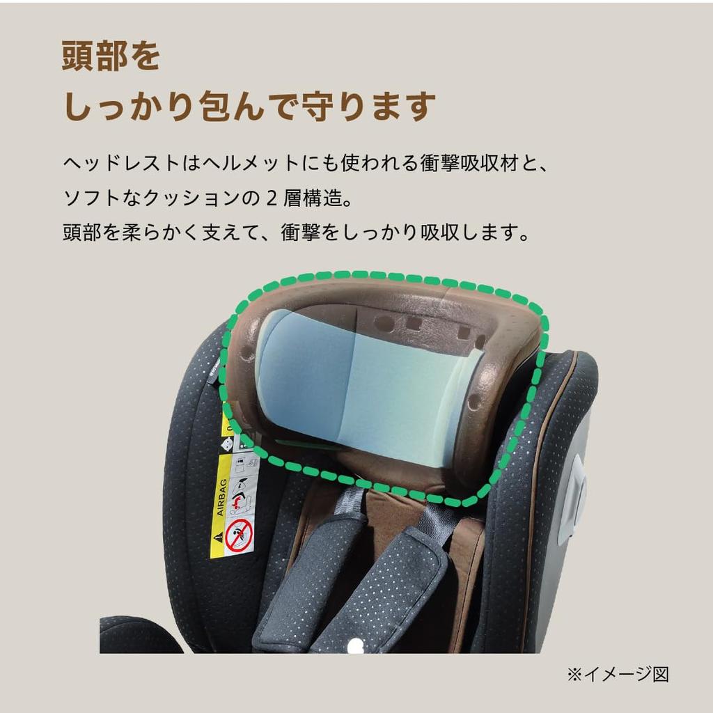 Lehman R129 Turn ISOFIX Grandma Brown Newborn To 12 Years Old Child Seat Junior Seat