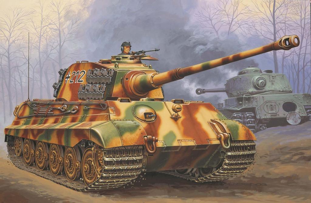 Německý Revell Měřítko Panzer VI King Tiger 03129 Plastový model 1/72