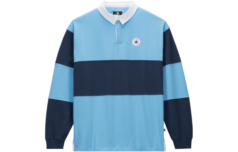 Converse Sweatshirts Men s Blue Lapel Moderate Regular 10025229-A03 L