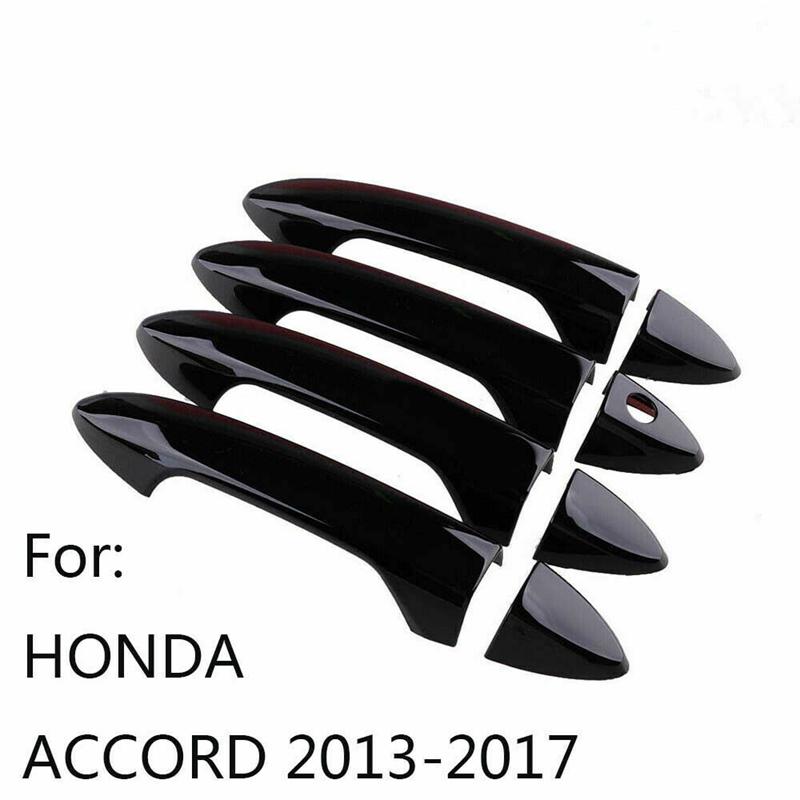 Upgrade Para Honda Accord 9ª Geração 2013 2014 2015 2016 2017 Capa para Maçaneta da Porta do Carro Adesivos de Tampa de Puxador Brilhante