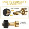 1PC Hose Adapter, Durable Brass Female to Female Fitting for Garden Hose, Pressure Washer Adapter