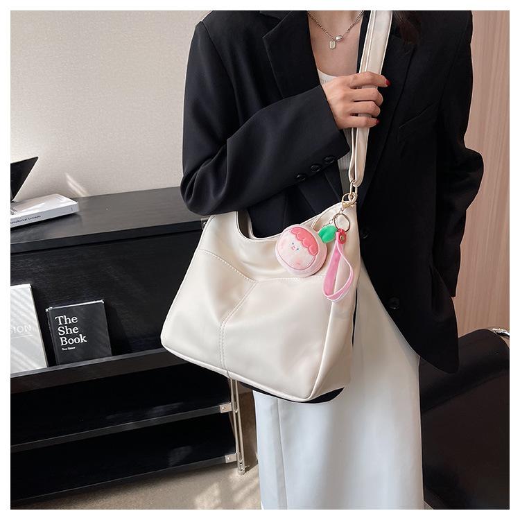 Premium sense large capacity tote bag fashion shoulder bag popular simple messenger bag women's 2024 commuter women's bag