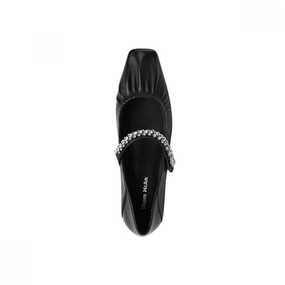 Thommcan Women S Comfort Jewel Mary Jane Sherring ShoeS Black 8tmSt16S1l