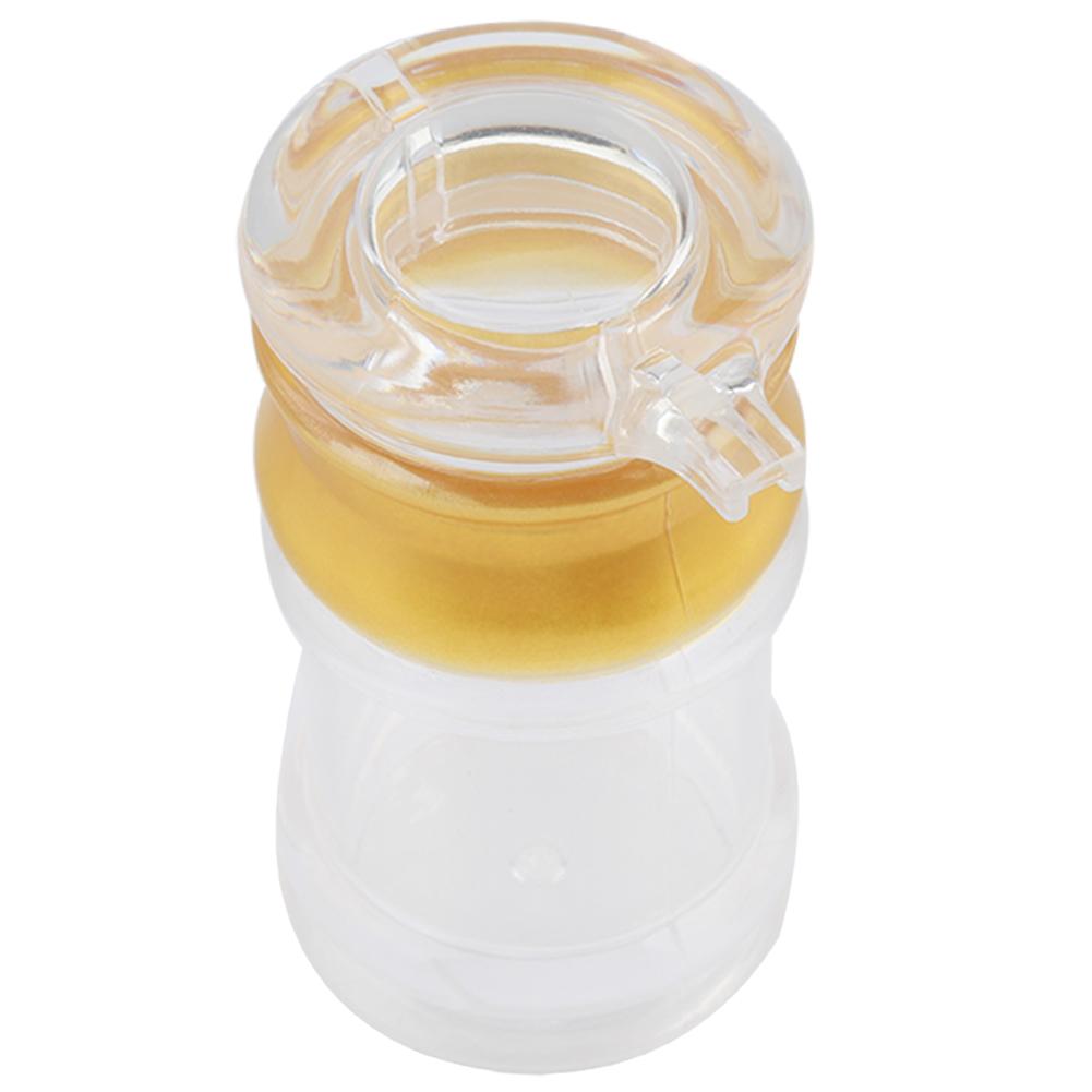 Akryl Transparent och Guld Oljeflaska Flytande Kryddbehållare Sojasås Vinägerbehållare Kök (XL)
