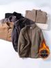 Unisex Polar Fleece Windbreaker Hoodie - Cozy, Thickened Velvet Jacket for Autumn & Winter