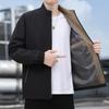 New Spring and Autumn Plus Size Men's Casual Jackets Stand Collar Business Dad Outfits Plus Size Extra Large Casual Jackets