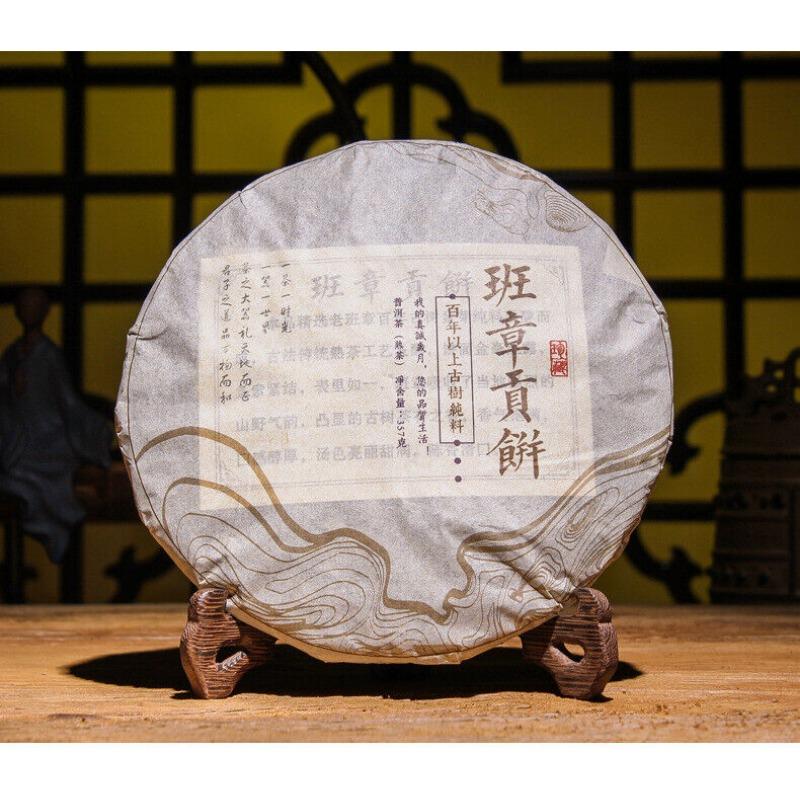Puerh Zralý čaj Starý Banzhang Zralý čajový dort 357 g Pu'er Tea Yunnan Pu'er Tea Cake