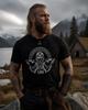Odin and Wolves T-Shirt | Viking Mythology Tee | Norse Rune Shirt | Viking Clothing | Norse God Design | Nordic Apparel