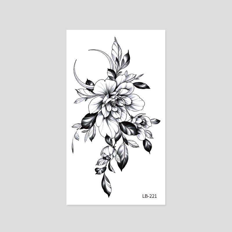 

Маленькие свежие цветочные и животные временные татуировки наклейки на руку - водонепроницаемые 9*16 см Fresh Flower Arm 9x16 cm