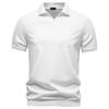 Men's Tencel Polo Shirt, Silky Drape Business Casual Polo, Seagull Collar Old Money Style Polo Top