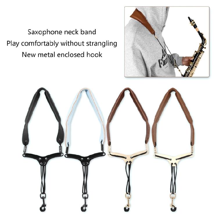 Fashion Leathers Saxophone Strap Adjustable Neck Strap Saxophone Harnesses