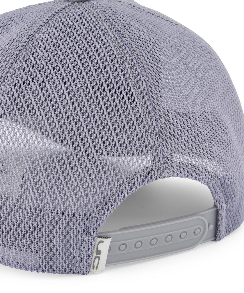 Eondeokeonteulol Summer Mesh Sunblock Logo Color Block Ball Cap Unisex Baseball Cap Uc Circle / Mesh Trucker B B / P Grey