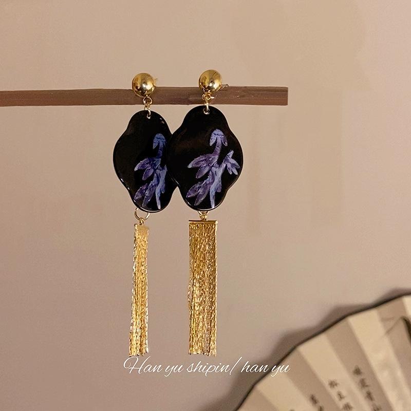 925 Silver Needle Long Tassel Earrings for Women - Korean Style, High-End, Popular and Versatile