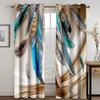 Free Shiping Simple Ring Shape Modern 2Pieces Shading Window Curtain for Living Room Bedroom Home Decor Drapes