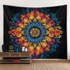 Geometrisches Fraktal Wandteppich Wandbehang Mandala Kunst Dekorative Decke Yogamatte Floral Bettlaken Schlafzimmer Hintergrundstoff
