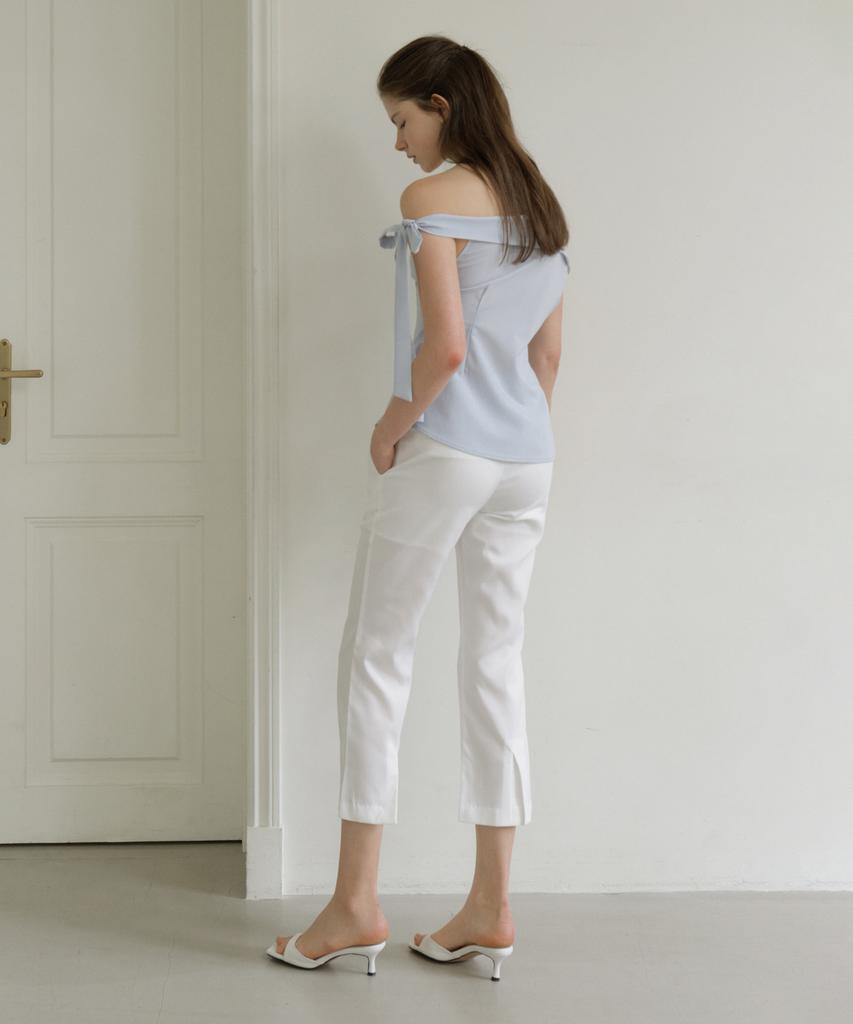 REORG Gir Capri Pants White