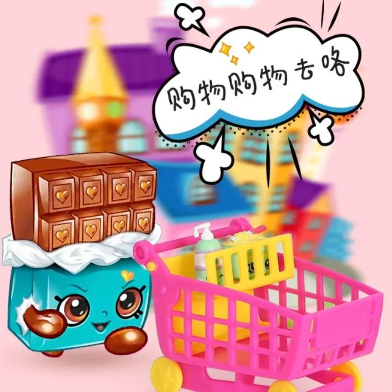Shopkins Sesong Blind Box 1/2/3 Shopping Nisse Sett Leketøy Supermarked Kjøkken Scene Dukkehus Miniatyr Jente Barnebursdagsgave