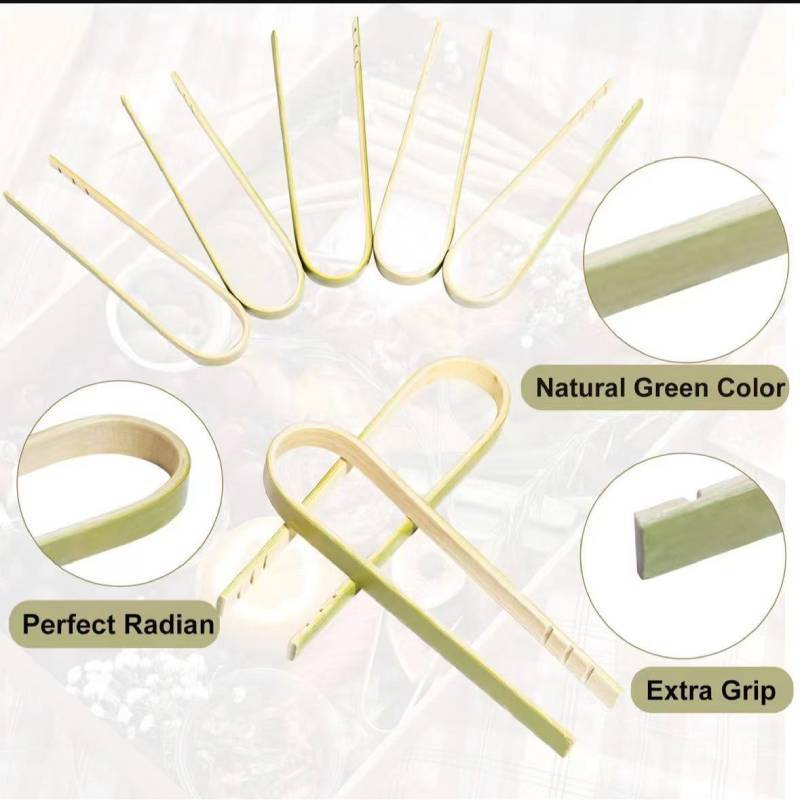 Food Claw Green Bamboo Clip With Non Slip Design For Bread And Cake Handling