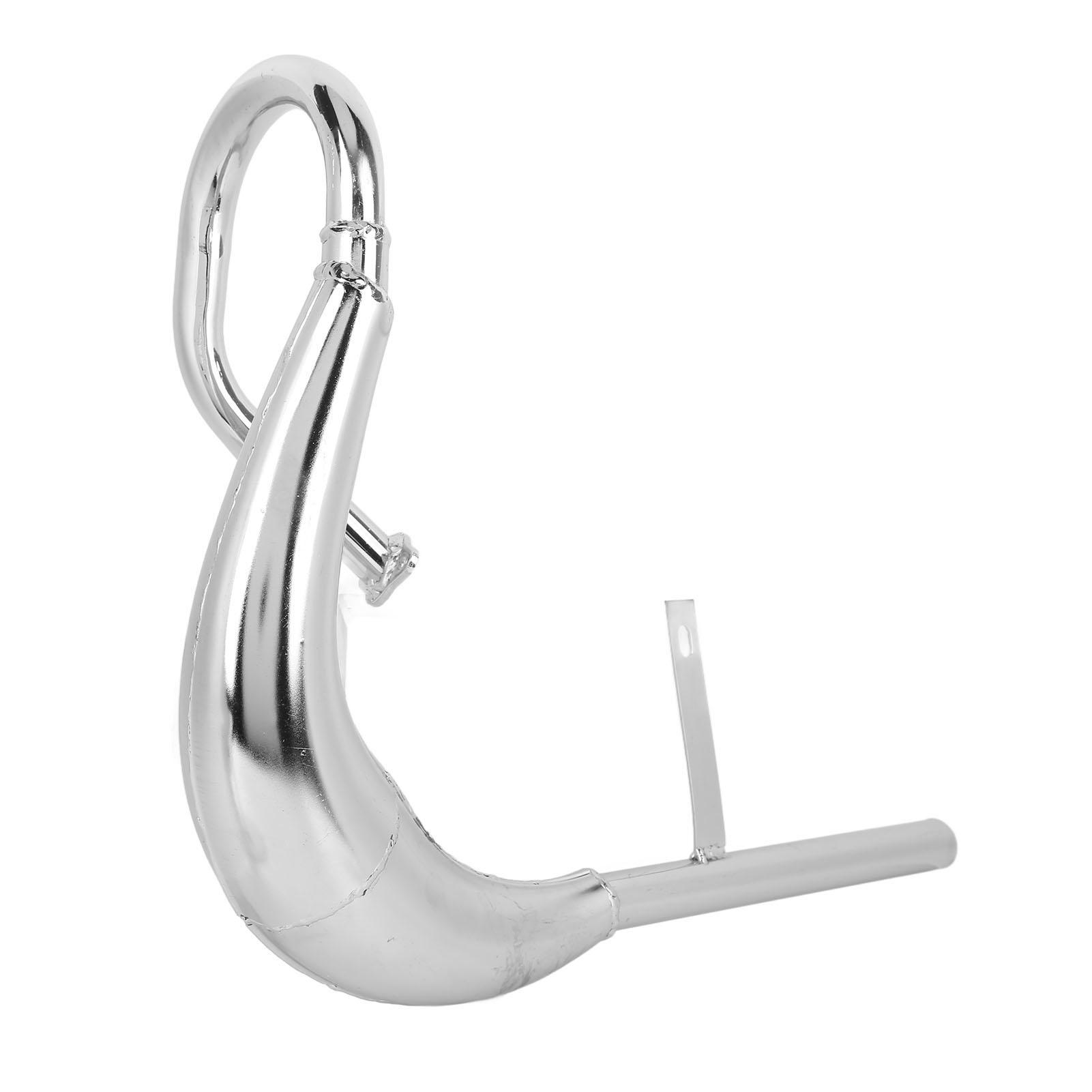 

Motorcycle Exhaust Pipe 40mm Dia Aluminum Alloy Noise Reduction Electric Bike Exhaust Tube with Silencer Gasket Silver серебряный