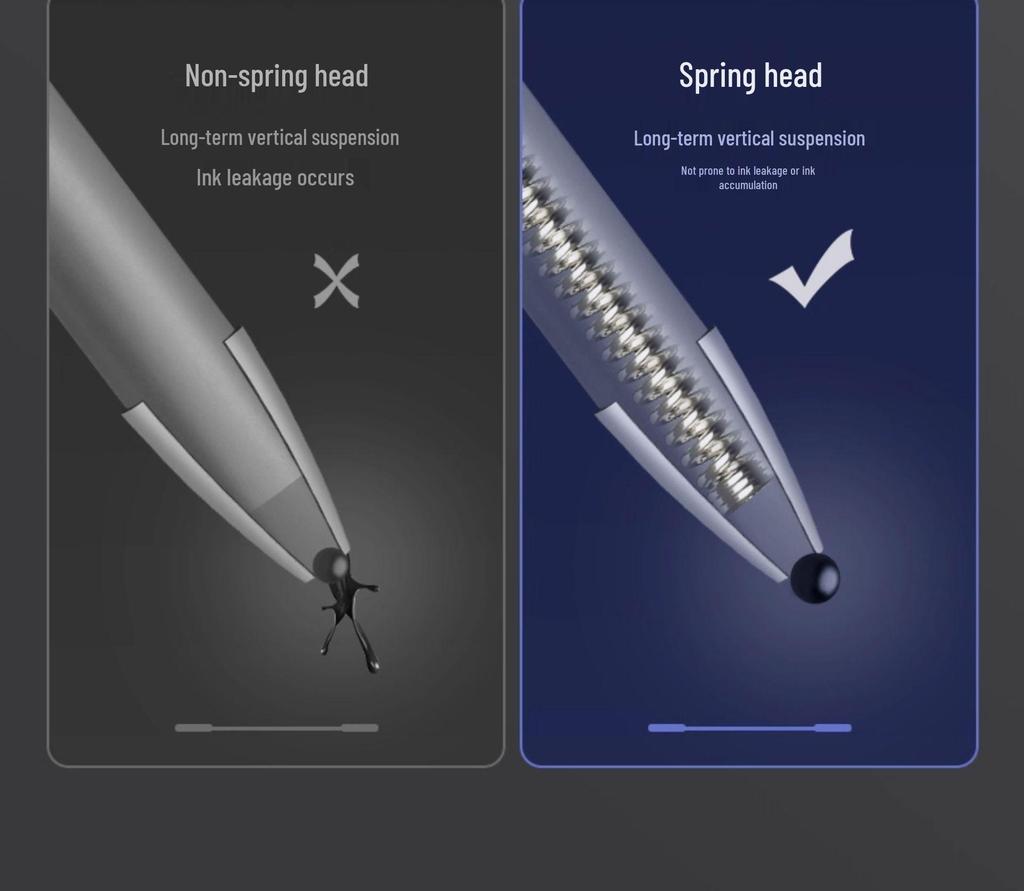 Carbon Black Fountain Pen - Signature Water-Based Blue Pen for Students and Business
