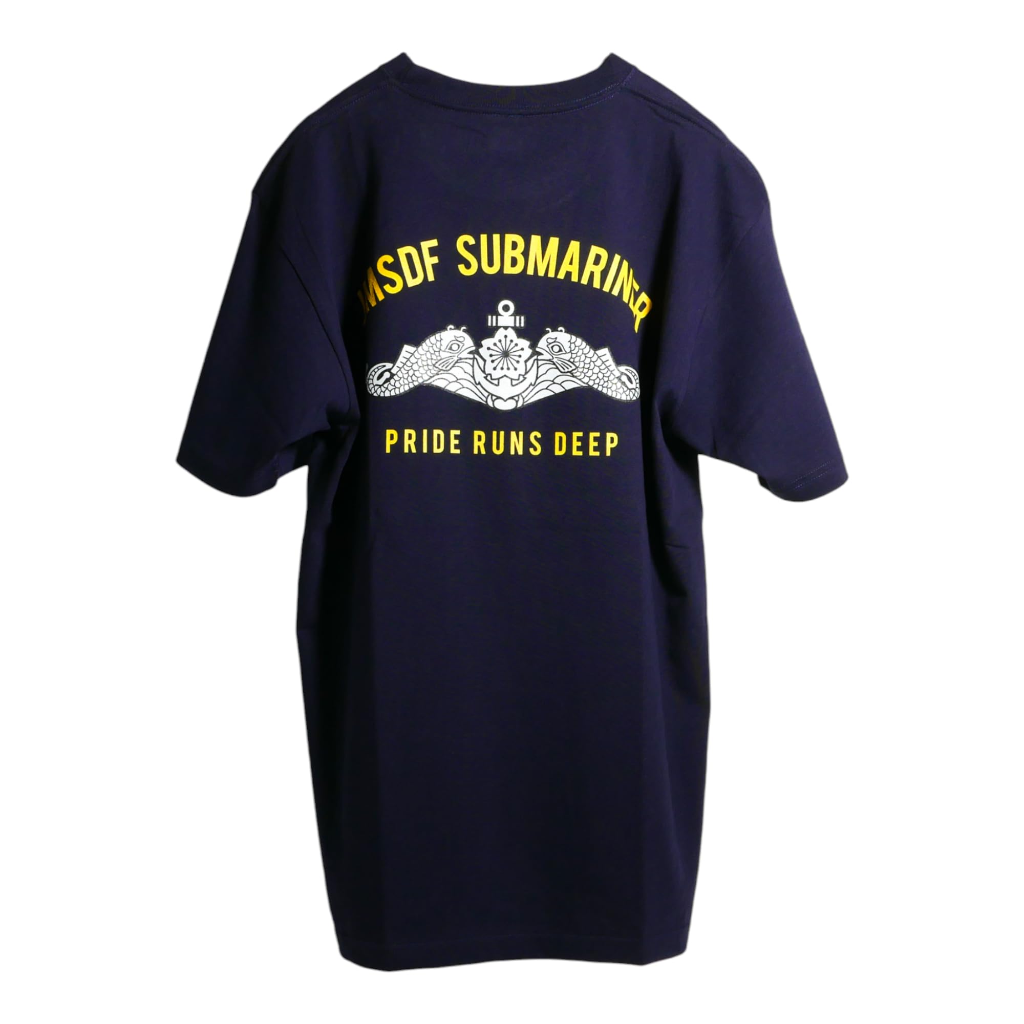 

Fuji Uniforms Self-Defense Forces T-Shirt (SUBMARINER) JMSDF Military Submarine Submariner Cotton (NV, L)