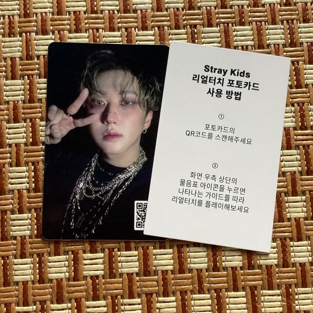 [USED] StrayKids Changbin HOP QR Bonus Pop-up Trading Card