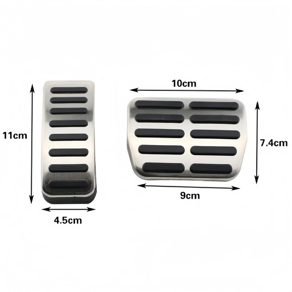 Stainless Car pedal Cover For Volkswagen VW Ibiza 6K 6L 6J Skoda Fabia Polo 9N 6R Bora Golf MK4 IV Clutch Gas Brake pedals Pads