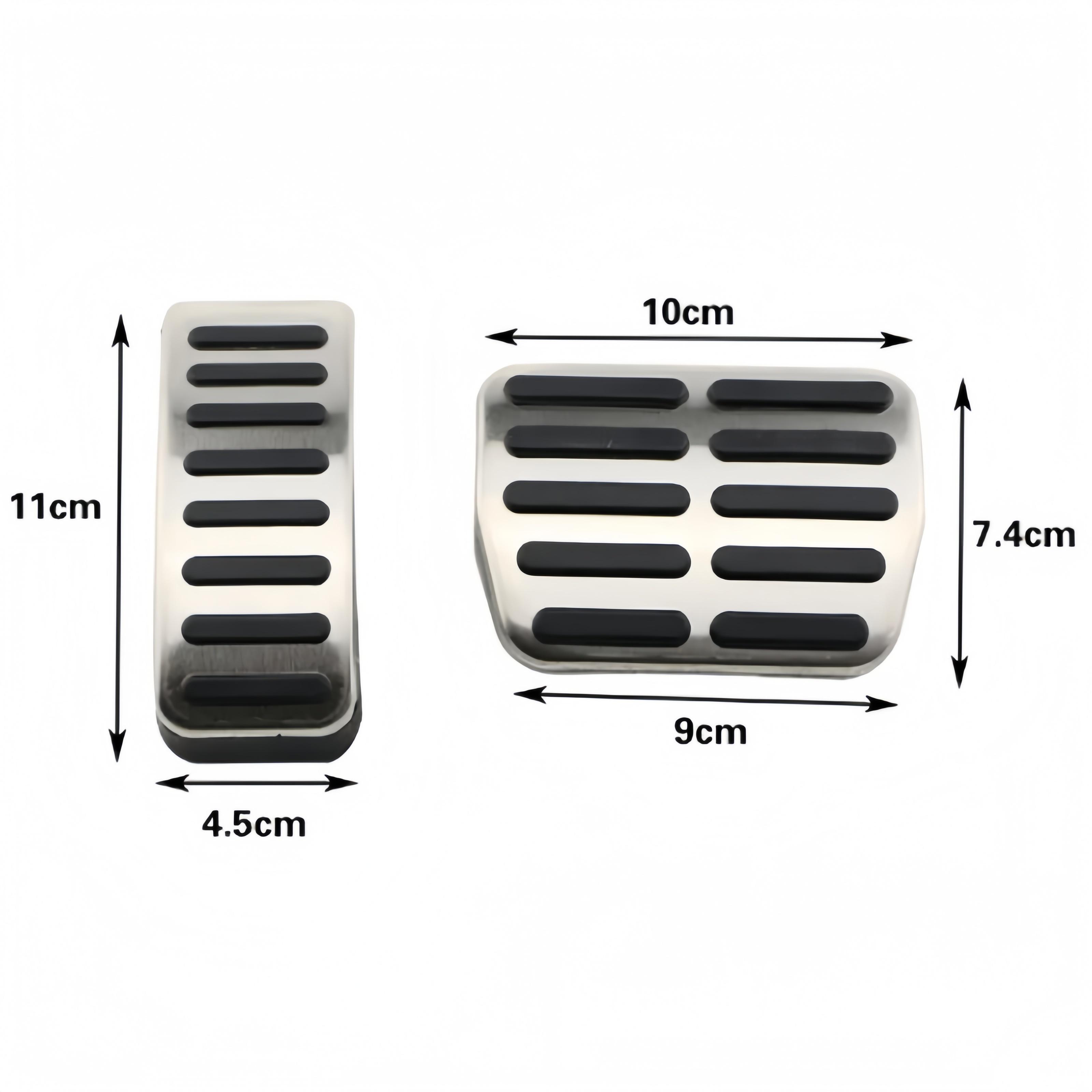 

Stainless Car pedal Cover For Volkswagen VW Ibiza 6K 6L 6J Skoda Fabia Polo 9N 6R Bora Golf MK4 IV Clutch Gas Brake pedals Pads AT
