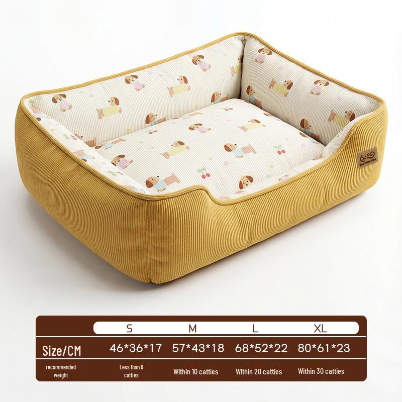 All-Season Moisture-Proof Non-Slip Plush Pet Bed for Cats and Small Dogs Small