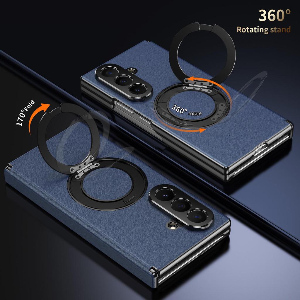 Samsung Galaxy Z TriFold Phone Case with Rotating Stand and Hinge Film Cover.